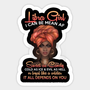 Libra Birthday Queens Are Born in September 23 - October 22 Sticker